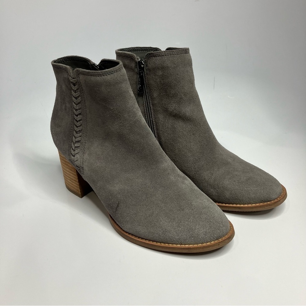 Blondo gray‎ suede waterproof ankle boots size 11